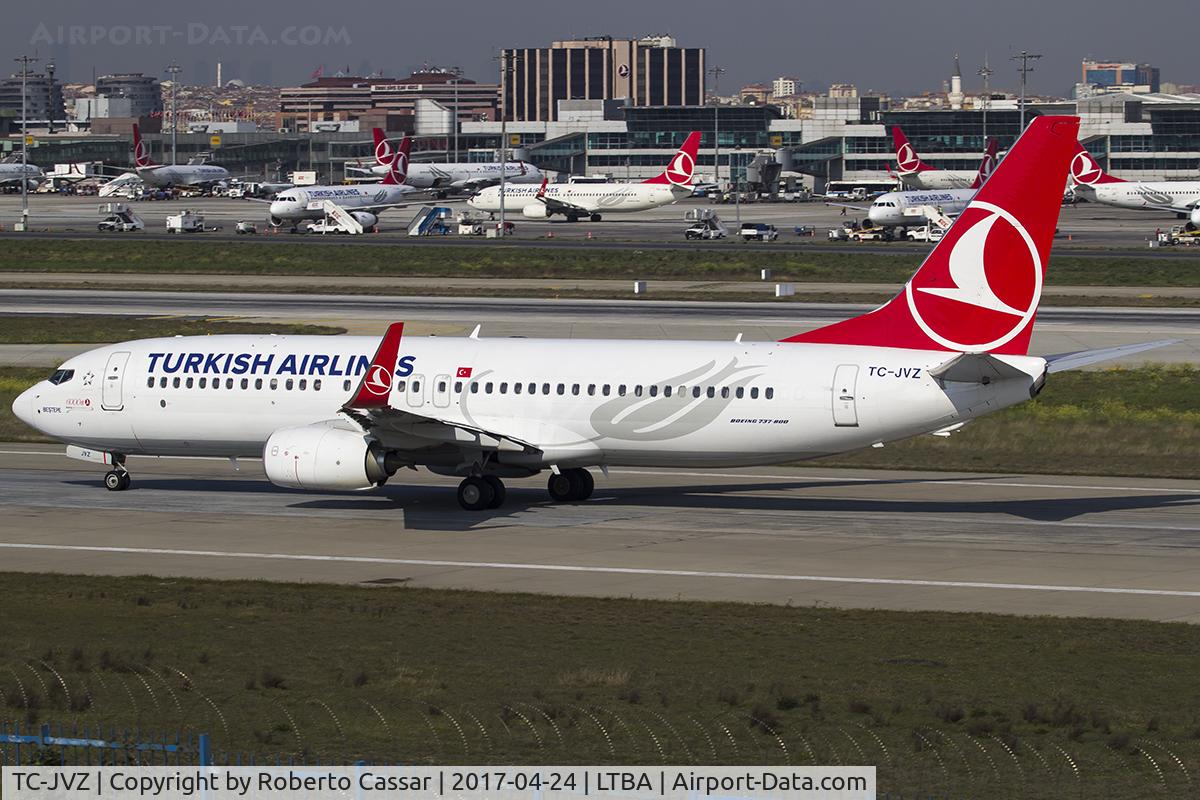 TC-JVZ, 2016 Boeing 737-8F2 C/N 60025, Istanbul Ataturk