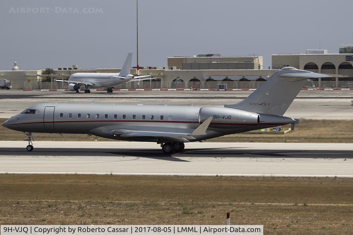 9H-VJQ, 2015 Bombardier BD-700-1A10 Global 6000 C/N 9691, Runway 31