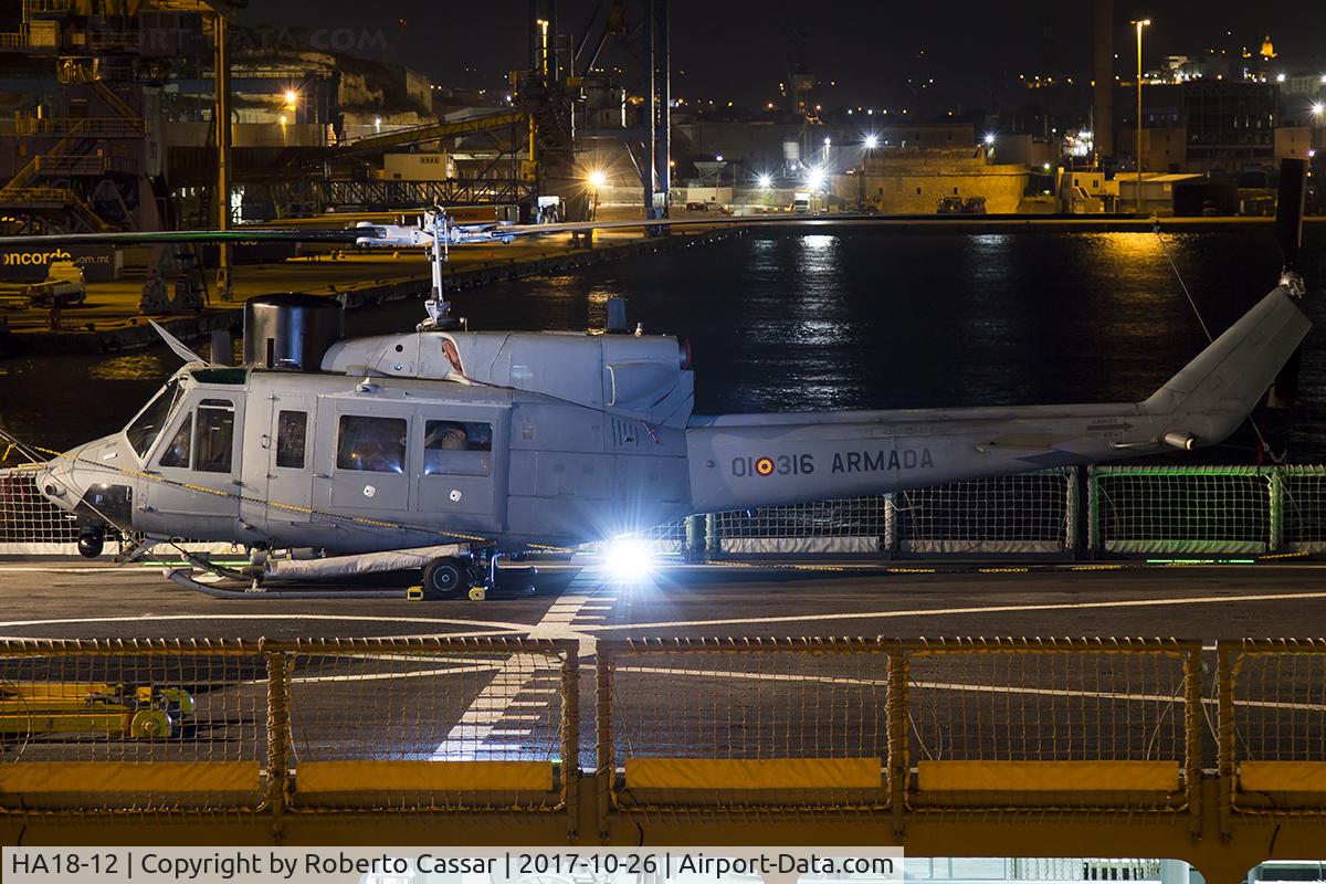 HA18-12, Agusta AB212 ASW C/N 5567, Valletta Port
