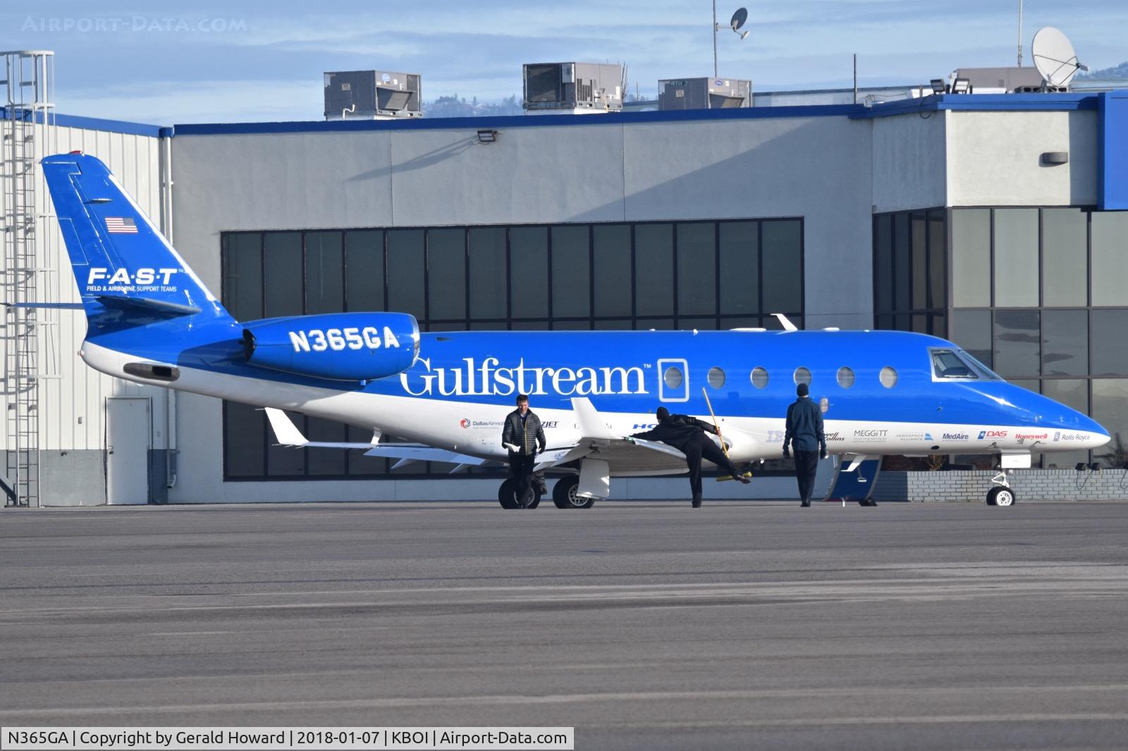 N365GA, 2007 Israel Aircraft Industries Gulfstream G150 C/N 225, Parked on north GA ramp.
