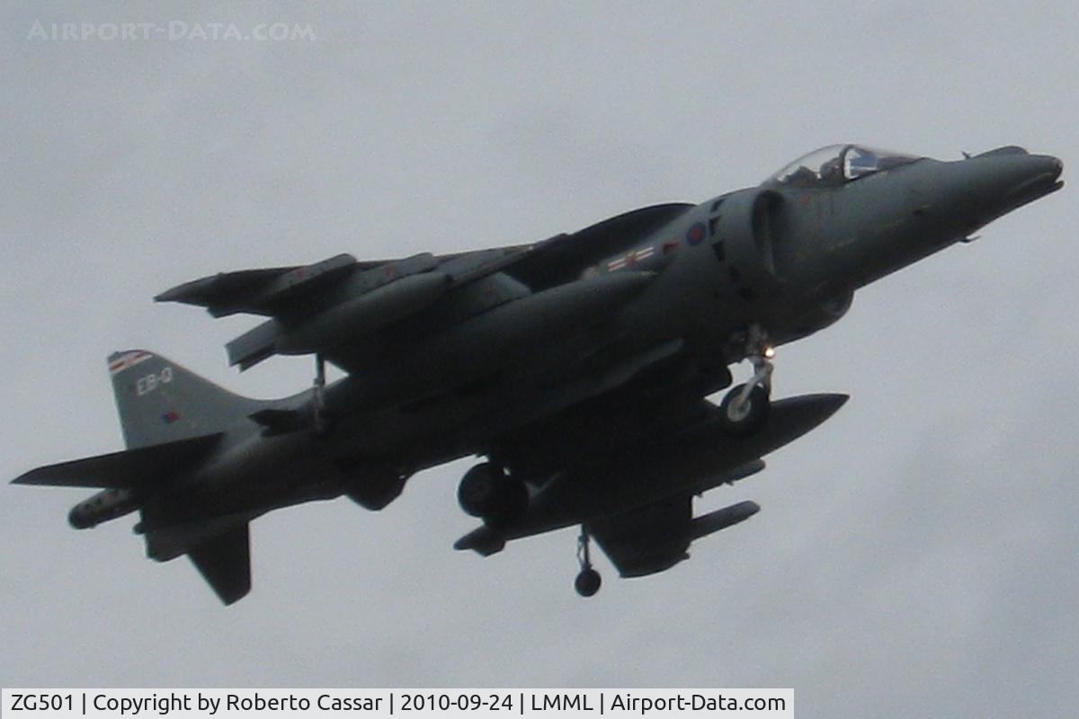 ZG501, 1990 British Aerospace Harrier GR.7 C/N P72, Malta International Airshow 2010