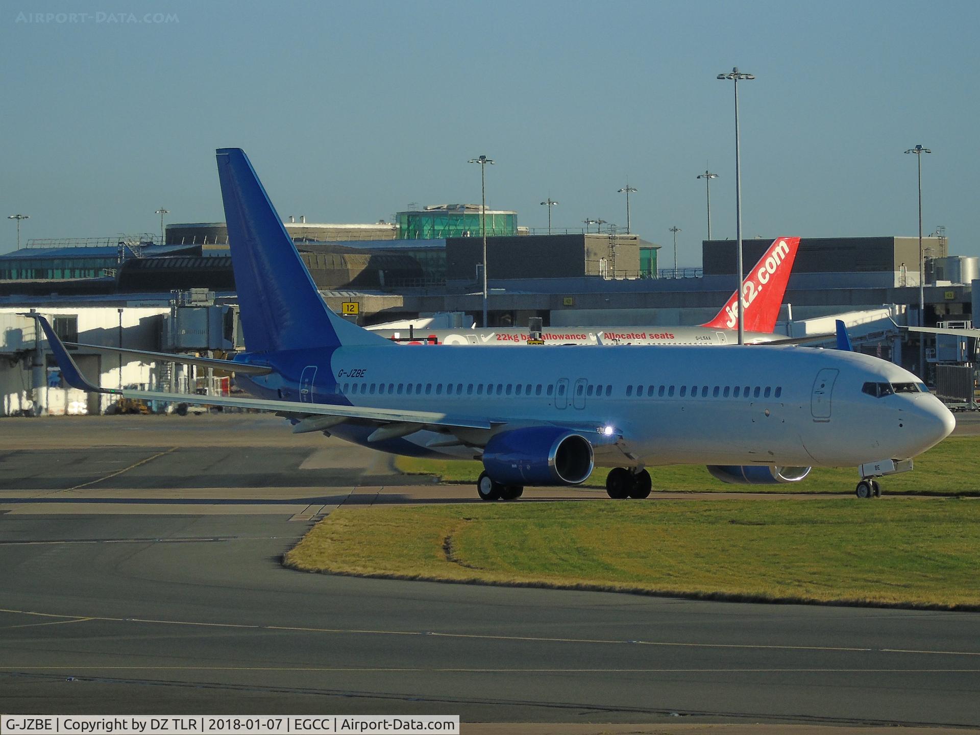 G-JZBE, 2017 Boeing 737-8MG C/N 63161, DEPARTING MAN EGCC TO FUNCHAL FNC IN IT DELIVERY COLOURS TO JET2