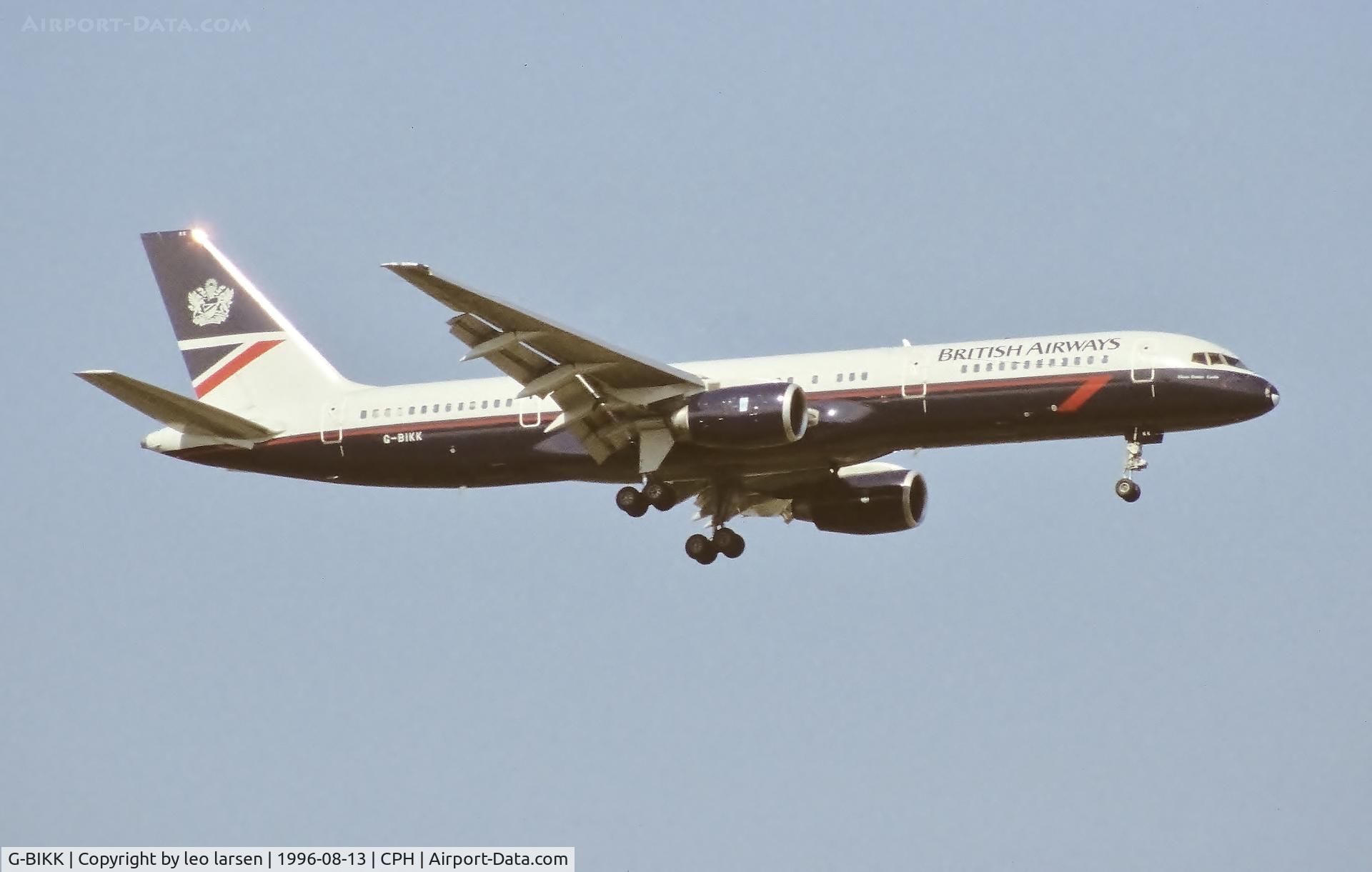 G-BIKK, 1983 Boeing 757-236 C/N 22182, Copenhagen 13.8.1996