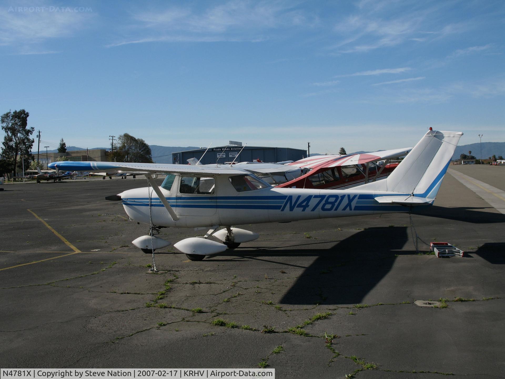 N4781X, 1966 Cessna 150G C/N 15064831, Locally-based 1966 Cessna 150G @ Reid-Hillview Airport, San Jose, CA