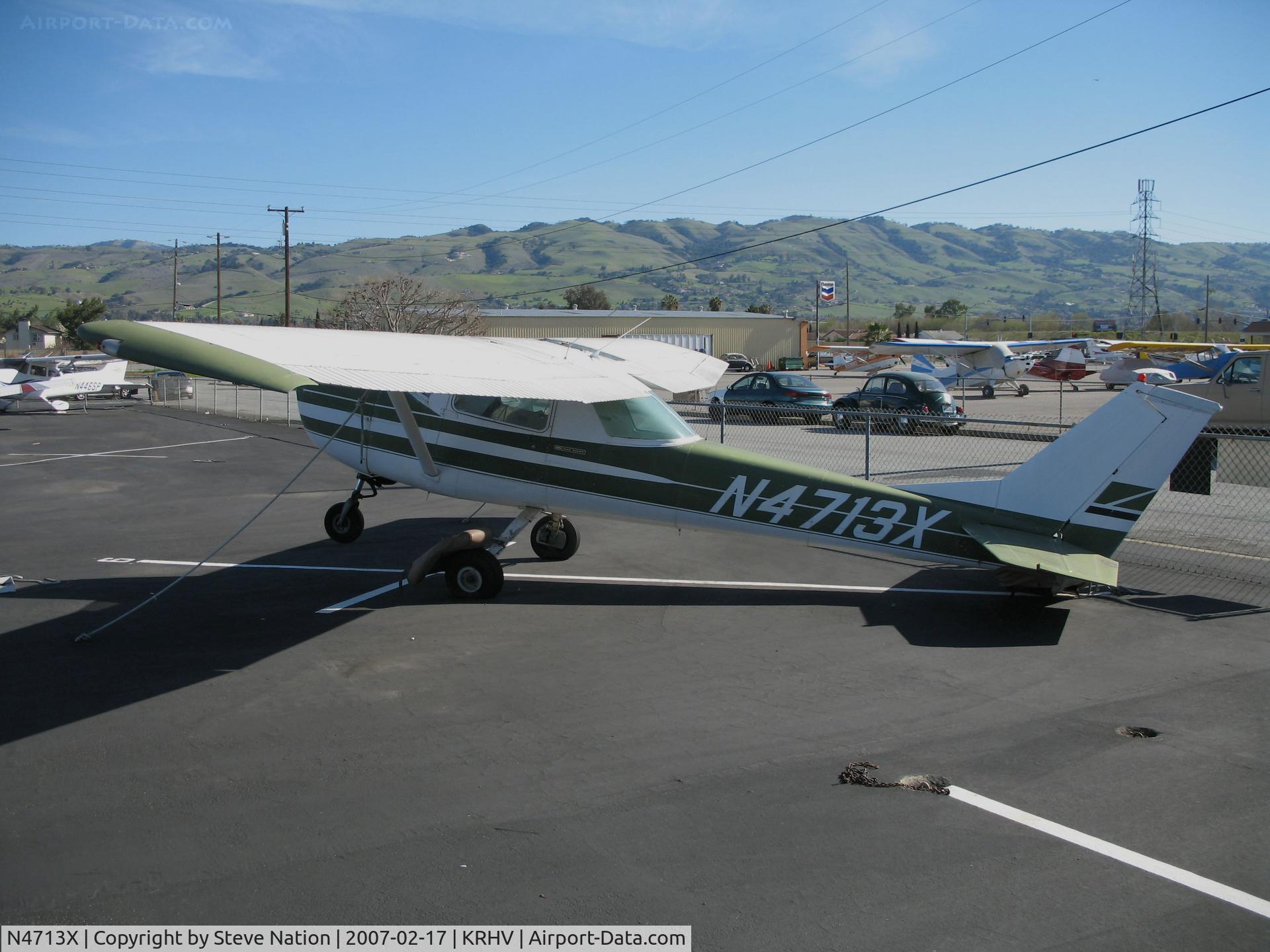 N4713X, 1966 Cessna 150G C/N 15064763, Locally-based 1966 Cessna 150G @ Reid-Hillview Airport, San Jose, CA (registration cancelled by FAA 2012-12-11)