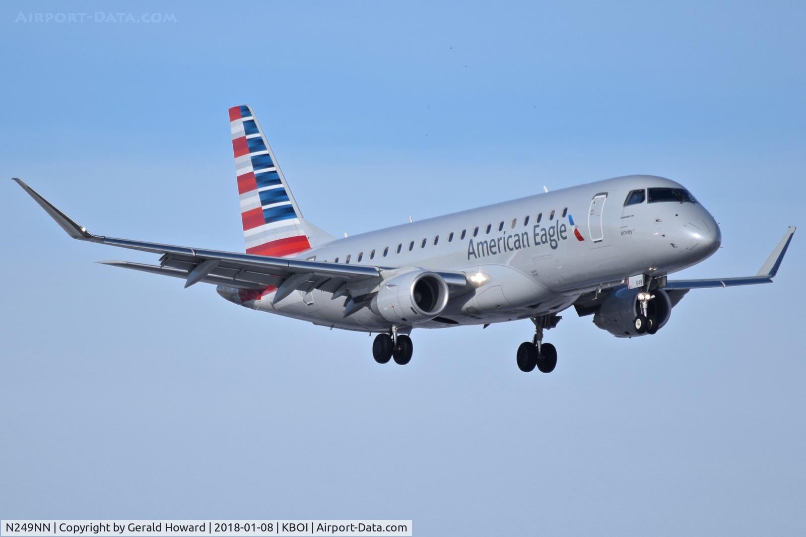 N249NN, 2017 Embraer 175LR (ERJ-170-200LR) C/N 17000634, On approach for RWY 10R.