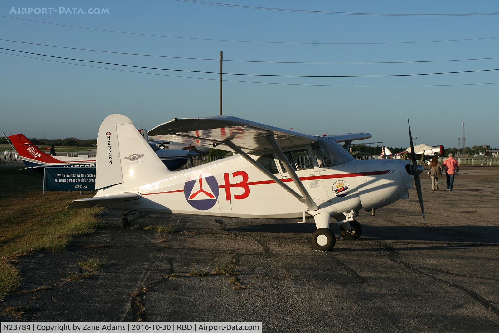 N23784, 1939 Stinson HW75 Voyager C/N 7244, At the 2016 Wings Over Dallas Airshow