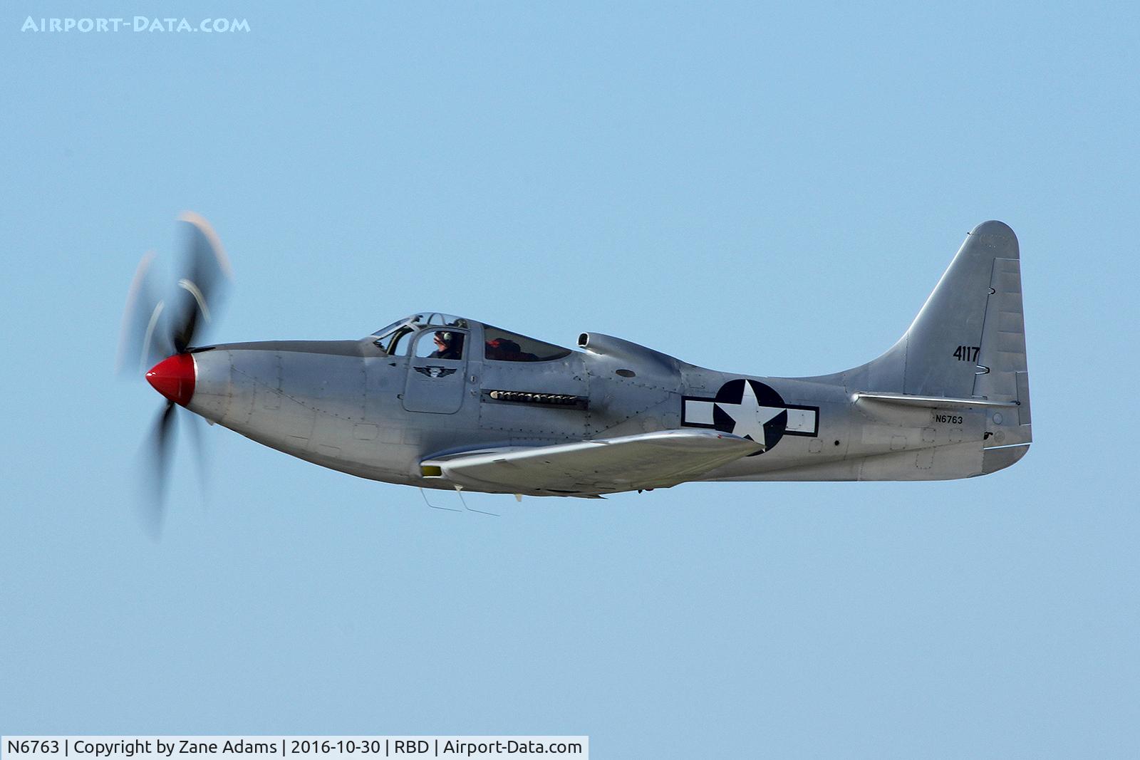 N6763, 1946 Bell P-63F Kingcobra C/N 296E1-1R, At the 2016 Wings Over Dallas Airshow
