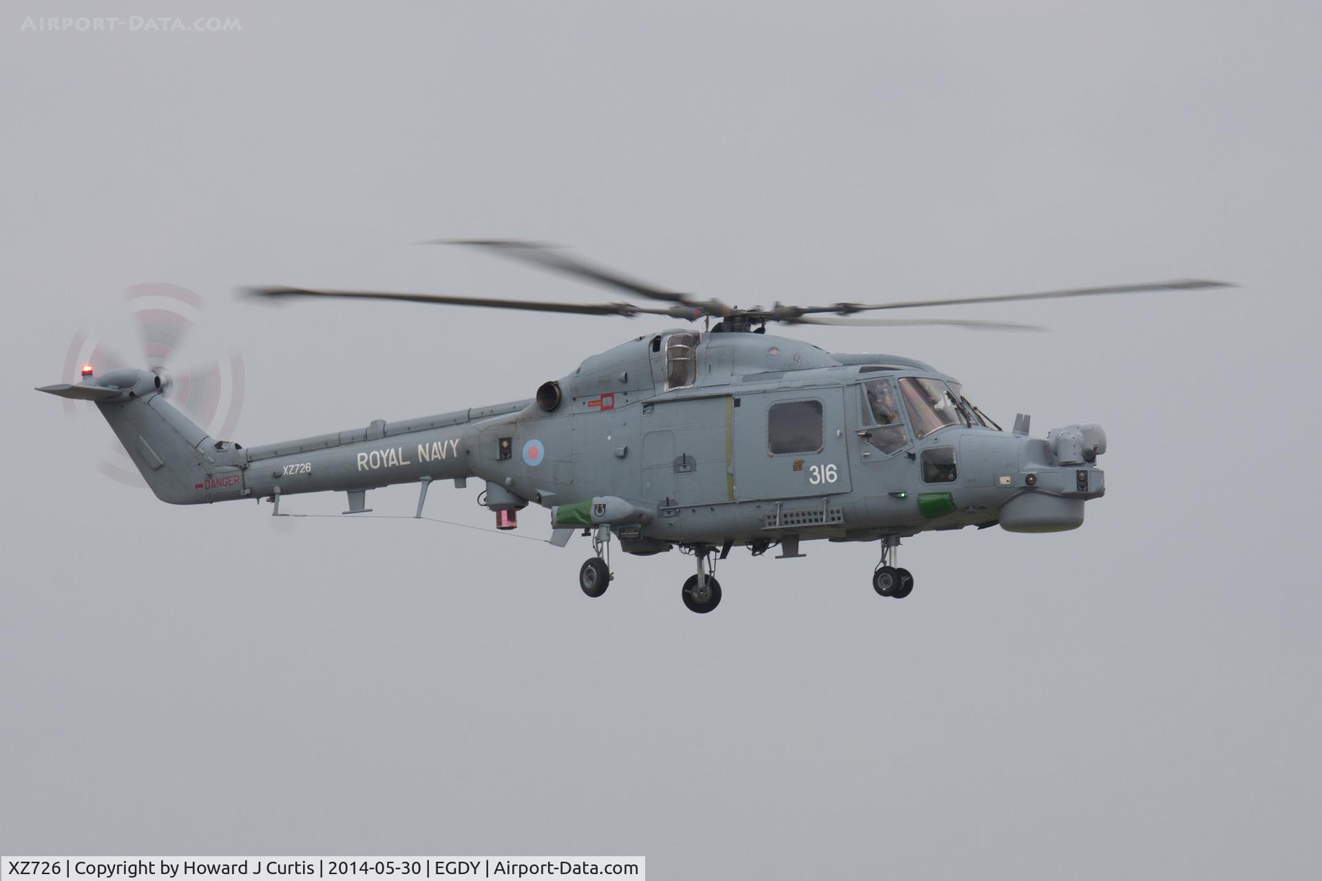 XZ726, 1980 Westland Lynx HMA.8SRU C/N 195, 316/815 NAS MI Flt