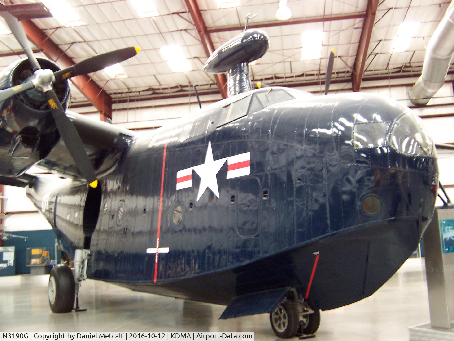 N3190G, 1944 Martin PBM-5A C/N 122071/162, Pima Air & Space Museum
