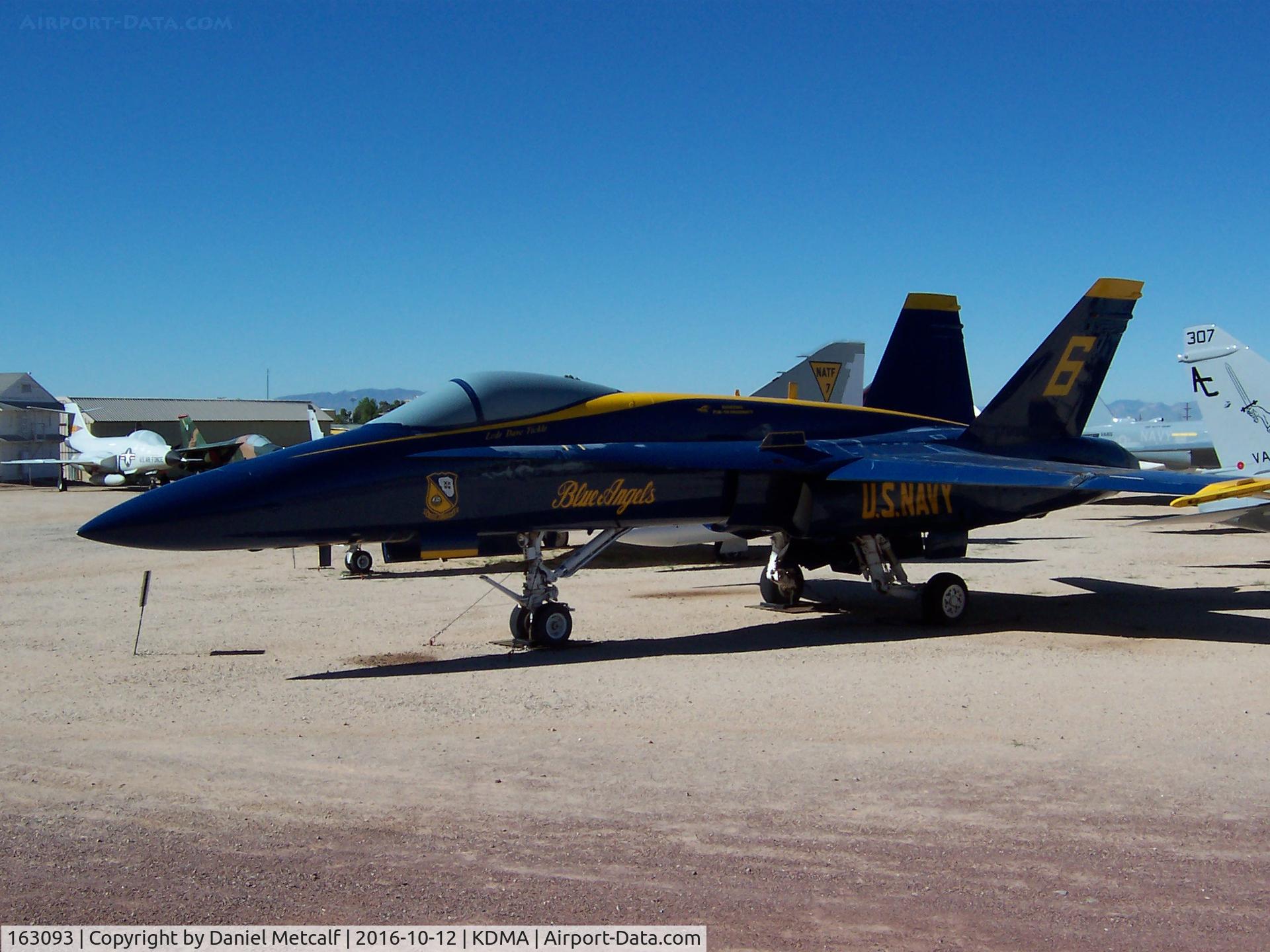 163093, McDonnell Douglas F/A-18A Hornet C/N 0475/A391, Pima Air & Space Museum