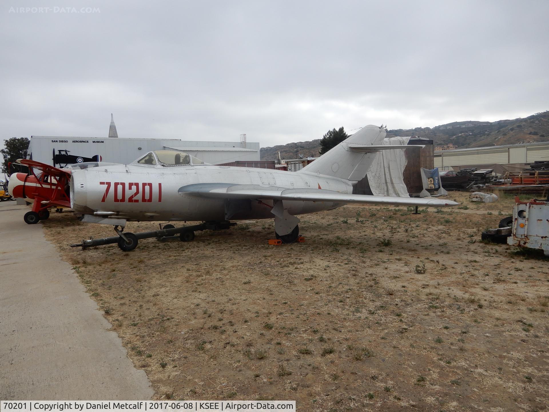 70201, Mikoyan-Gurevich MiG-15bis C/N 137085, San Diego Air & Space Museum (Gillespie Field Annex)