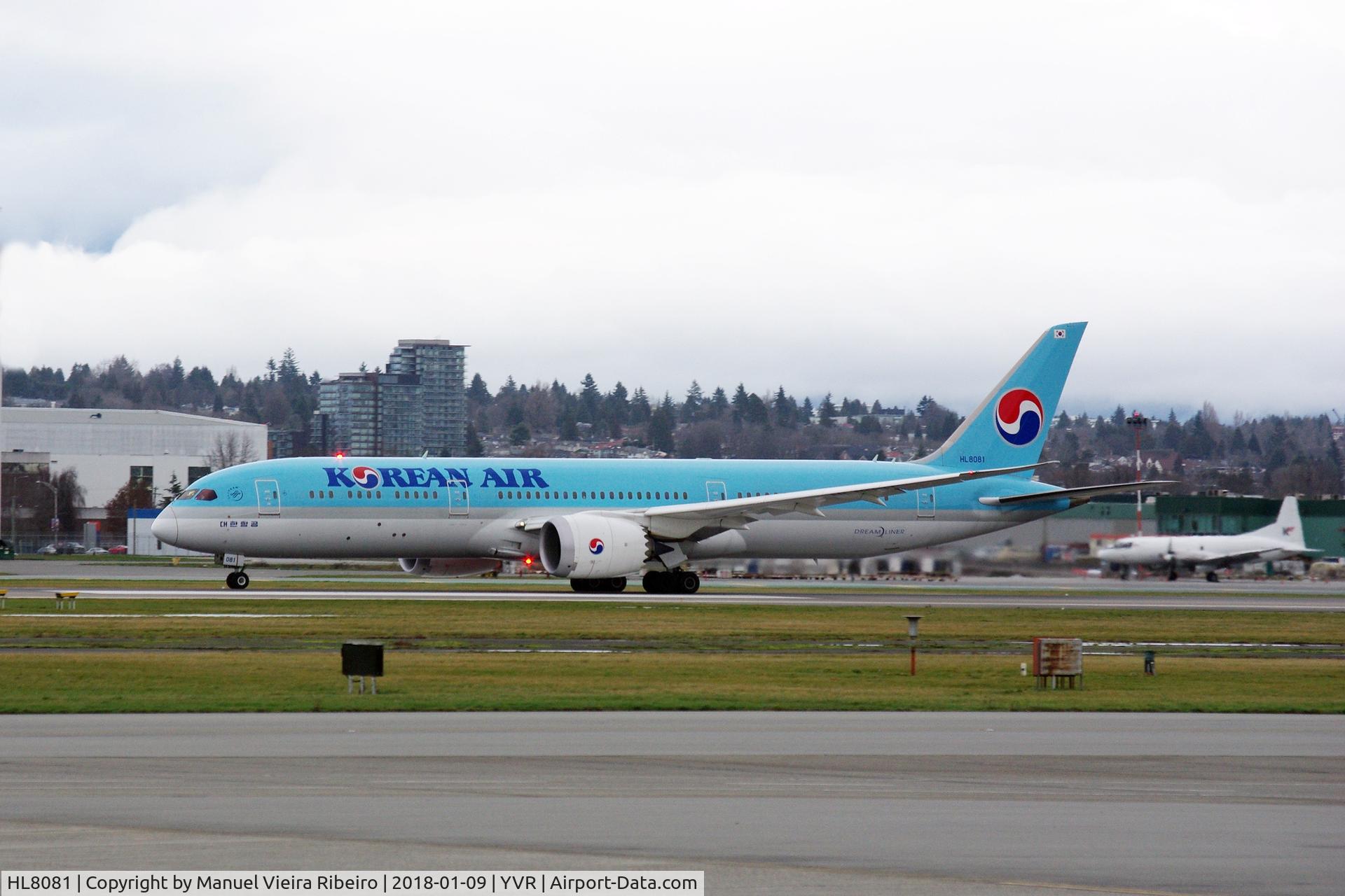 HL8081, 2017 Boeing 787-9 Dreamliner C/N 34810, KE72 to Seoul