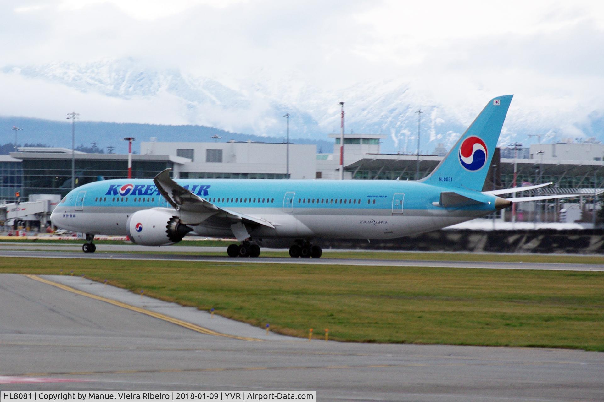 HL8081, 2017 Boeing 787-9 Dreamliner C/N 34810, KE72 to Seoul