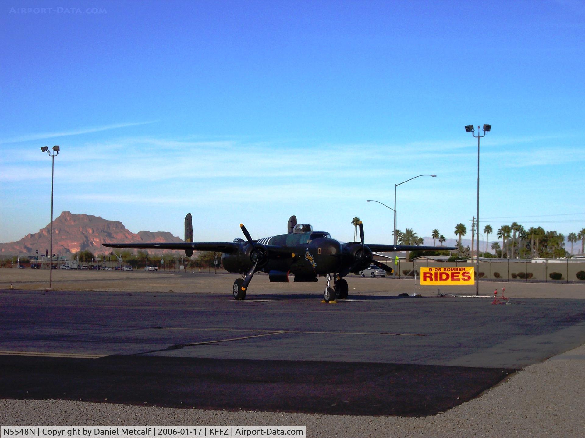 N5548N, 1943 North American B-25H Mitchell C/N 98-21107, Seen at Falcon Field