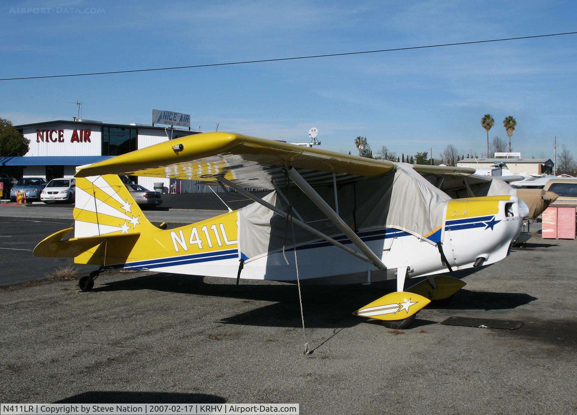 N411LR, 1992 American Champion 8KCAB Super Decathlon C/N 679-92, Locally-based 1992 American Champion 8KCAB with cockpit cover @ Reid-Hillview Airport (San Jose), CA