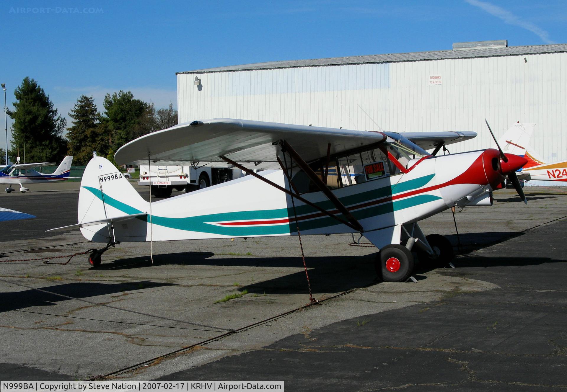 N999BA, 1977 Piper PA-18-150 Super Cub C/N 18-7709138, 1977 Piper PA-18-150 Super Cub @ Reid-Hillview Airport (San Jose), CA