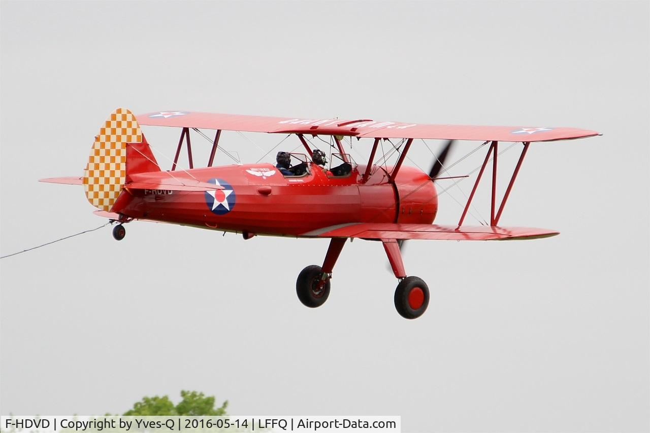 F-HDVD, 1940 Boeing A75N1 (PT-17) C/N 75-940, Boeing A75N1 (PT-17), On display, La Ferté-Alais (LFFQ) air show 2016