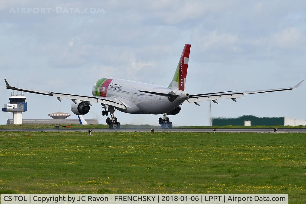 CS-TOL, 2007 Airbus A330-202 C/N 877, Joao Gonzalves Zarco landing runway 03