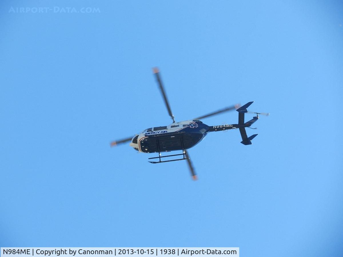 N984ME, Eurocopter-Kawasaki EC-145 (BK-117C-2) C/N 9080, Flying by