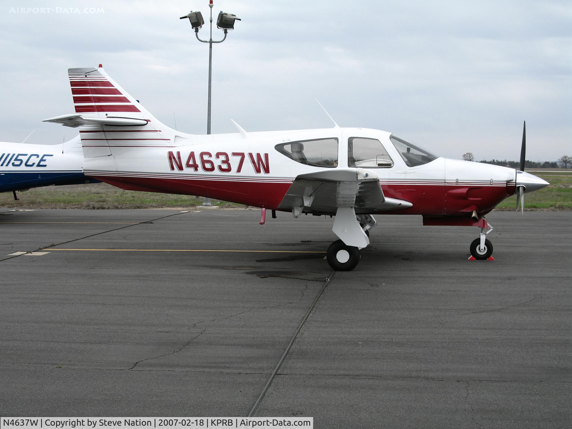 N4637W, 1977 Rockwell International 112TCA Commander C/N 13167, 1977 Rockwell International 112TCA @ Paso Robles Municipal Airport, CA
