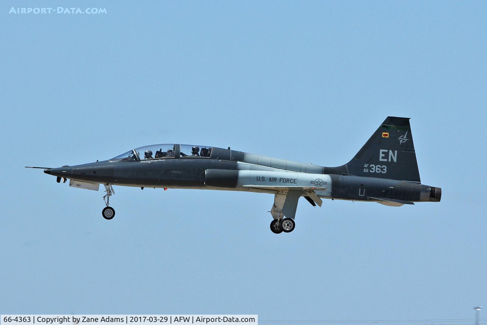 66-4363, 1966 Northrop T-38A-65-NO Talon C/N N.5994, Departing Alliance Airport - Fort Worth, TX