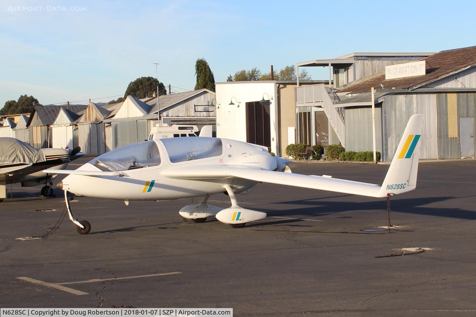 N628SC, Gyroflug SC-01B-160 Speed Canard C/N S-29, 1986 Gyroflug SC 01B 160 SPEED CANARD, Lycoming O-320-D1A 160 Hp pusher, flown by ex-Lufthansa L-1011 TriStar pilot, Experimental class here, based at SZP.