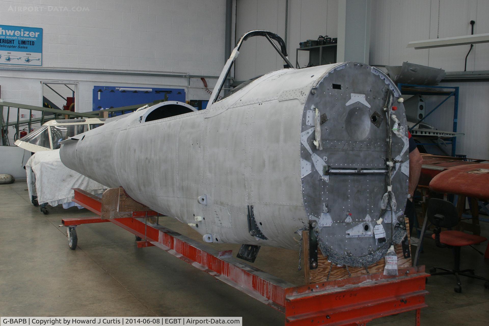 G-BAPB, 1949 De Havilland DHC-1 Chipmunk 22A C/N C1/0001, Under restoration. First UK Chipmunk