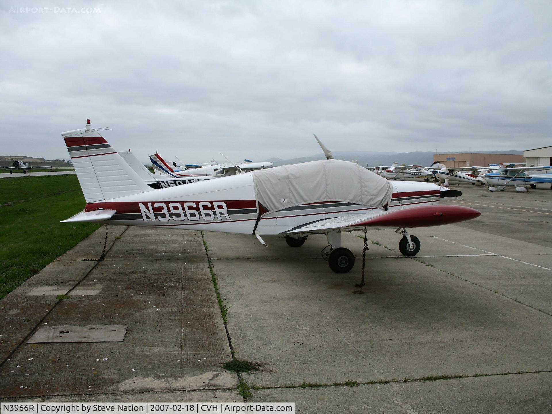 N3966R, 1971 Piper PA-28-180 C/N 28-7105072, 1971 Piper PA-28-180 Cherokee with cockpit cover @ Hollister Municipal Airport, CA