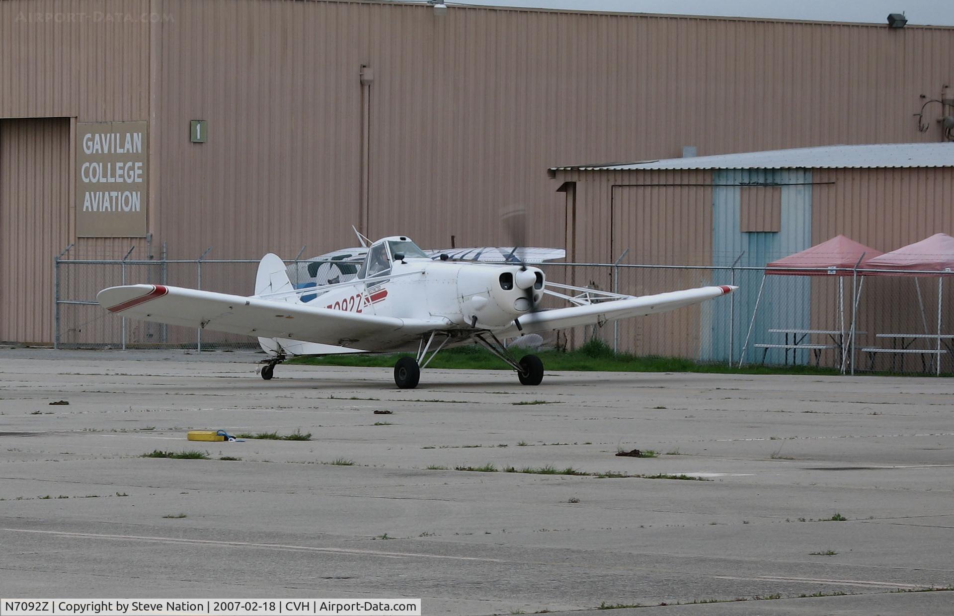 N7092Z, 1964 Piper PA-25-235 C/N 25-2879, 1964 Piper PA-25-235 Pawnee back from towing sailplane @ Hollister Municipal Airport, CA