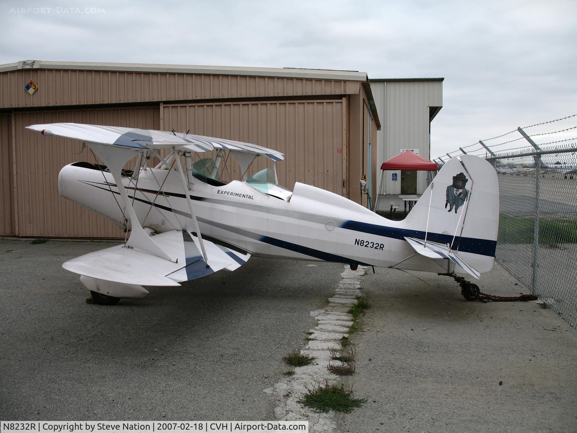 N8232R, 1989 Stolp SA-300 Starduster Too C/N 01RH, 1989 Stolp SA-300 Starduster Too homebuilt minus prop @ Hollister Municipal Airport, CA