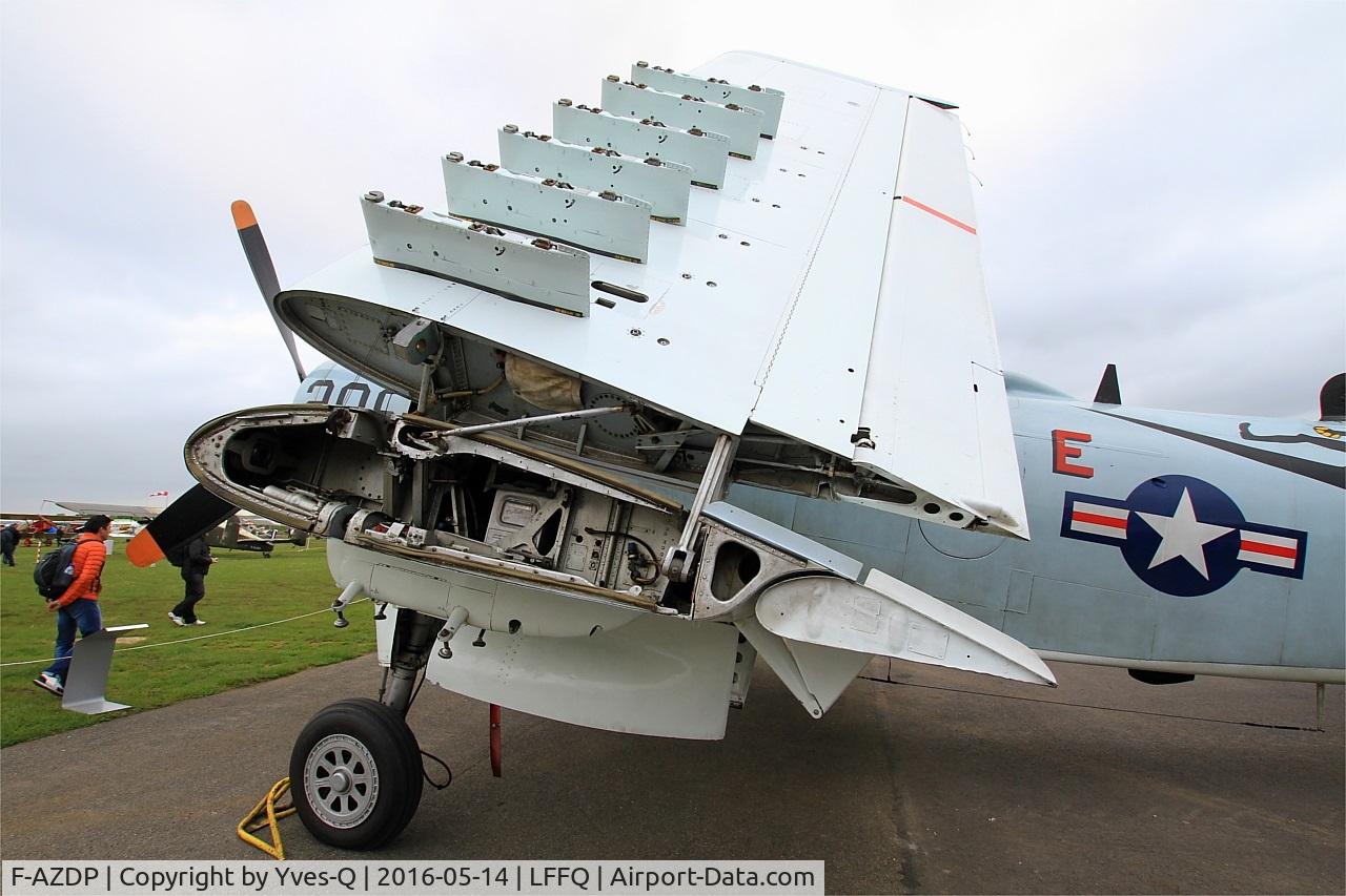 F-AZDP, Douglas AD-4N Skyraider C/N 7449, Douglas AD-4NA Skyraider, Static display, La Ferté-Alais (LFFQ) Air show 2016