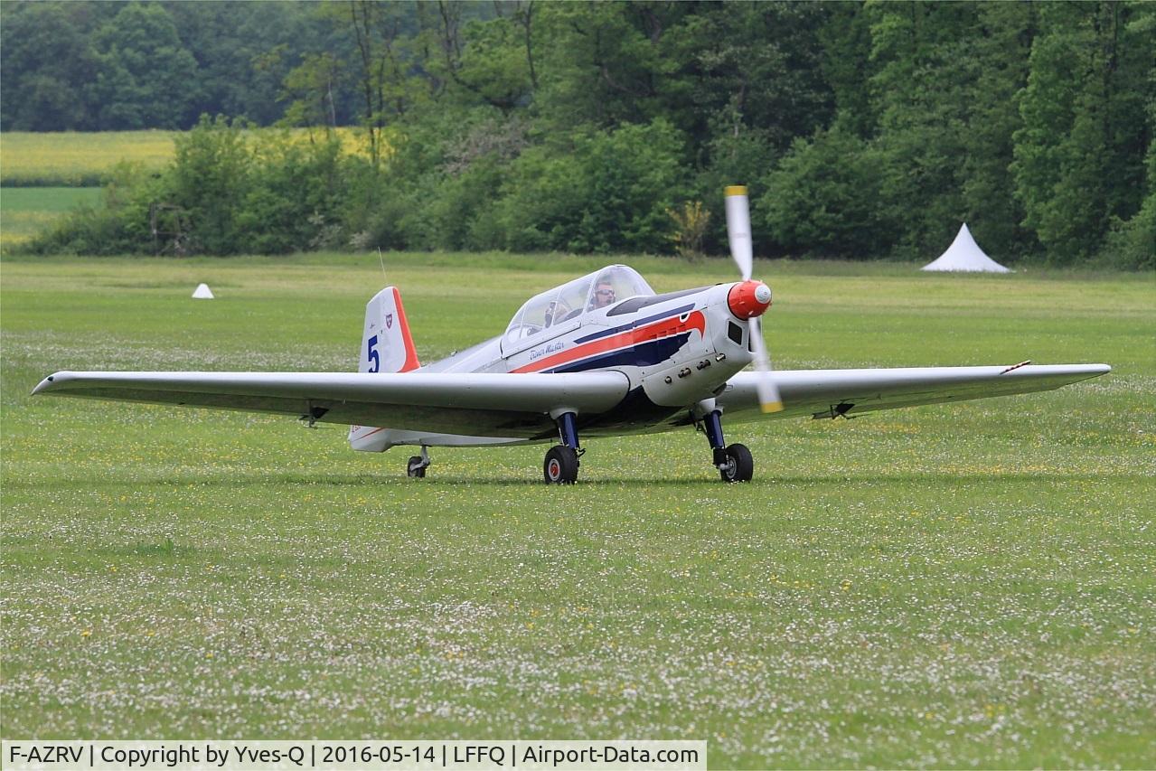F-AZRV, Zlin Z-526 Trener Master C/N 1079, Zlin Z-526 Trener Master, Taxiing to static park, La Ferté-Alais airfield (LFFQ) Air show 2016