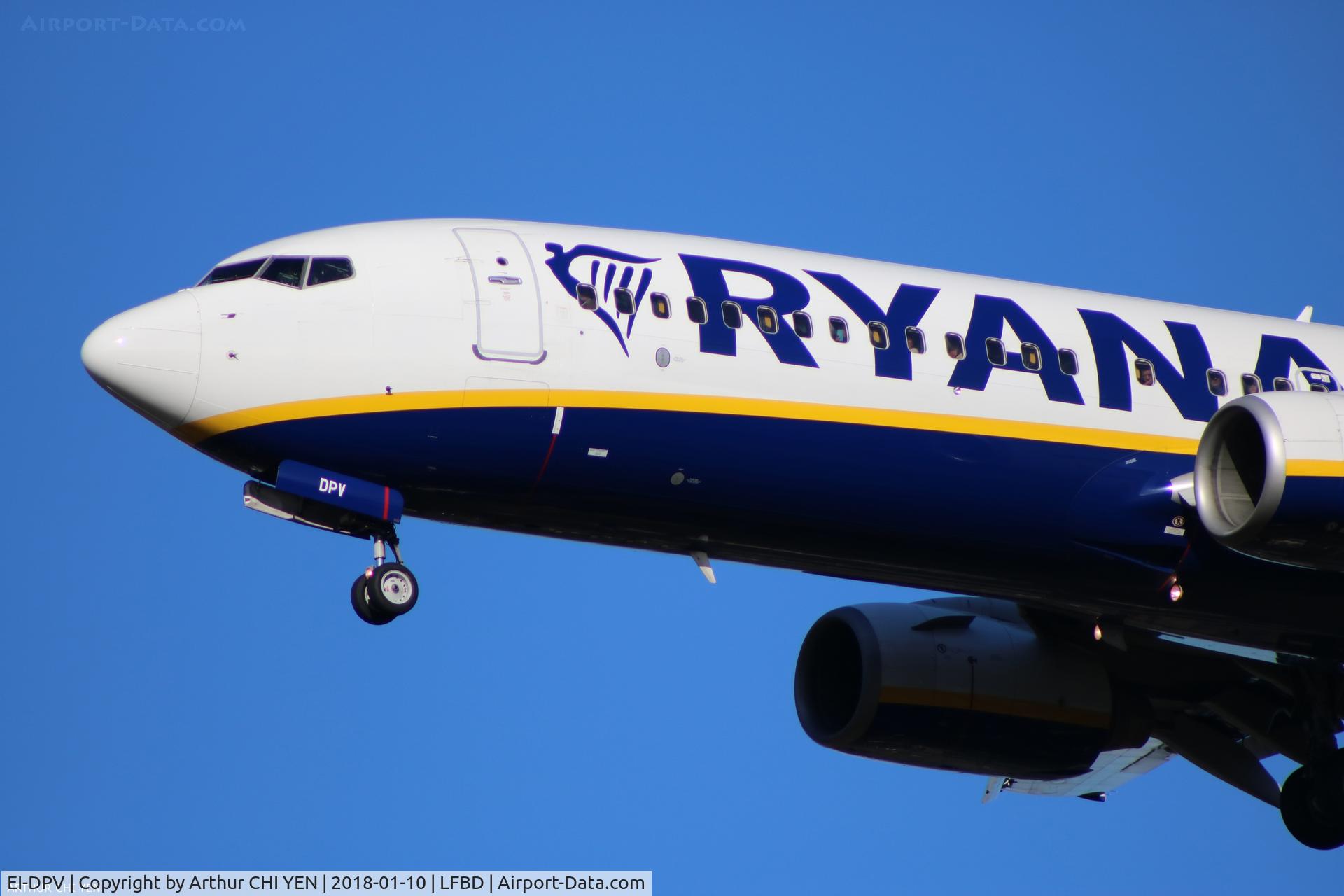 EI-DPV, 2007 Boeing 737-8AS C/N 35551, Ryanair Boeing 737 from Brussels CRL.