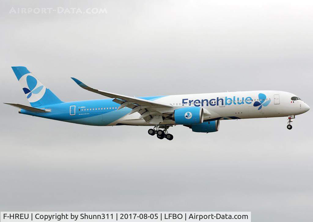 F-HREU, 2014 Airbus A350-941 C/N 005, Landing rwy 32L