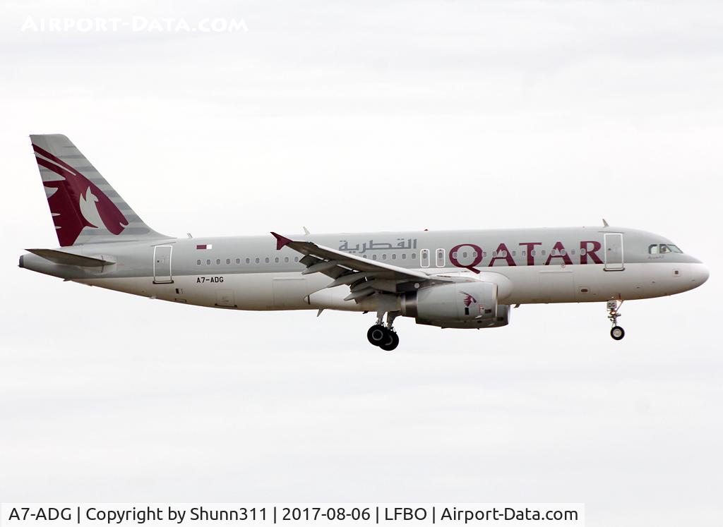 A7-ADG, 2003 Airbus A320-232 C/N 2121, Landing rwy 32... British Airways flight...