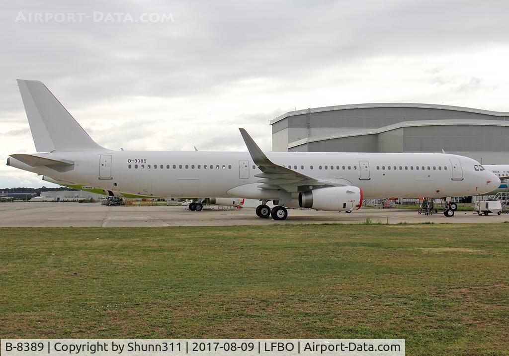 B-8389, 2017 Airbus A321-231 C/N 7783, Ready for delivery in all white c/s... Later painted in 