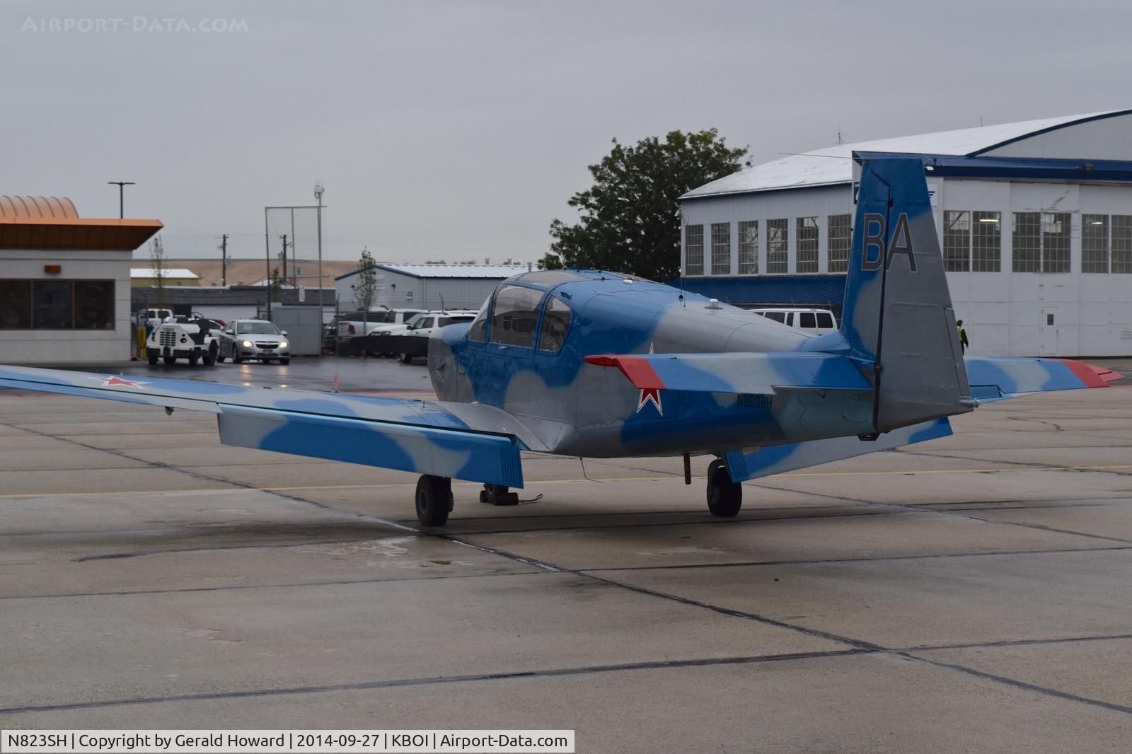 N823SH, 1975 IAR IAR-823 C/N 12, Parked on the south GA ramp.