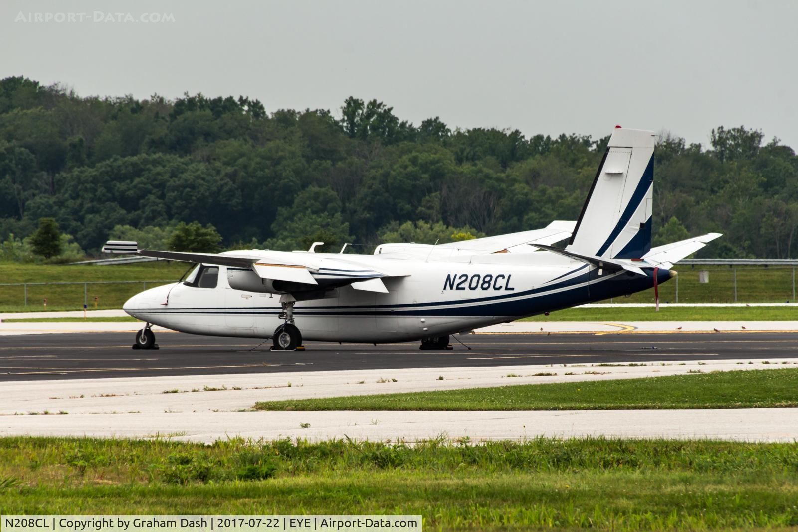 N208CL, 1975 Rockwell International 690A Turbo Commander C/N 11297, 10 years on from previous photo on website - taken at Eagle Creek Airpark, IN.