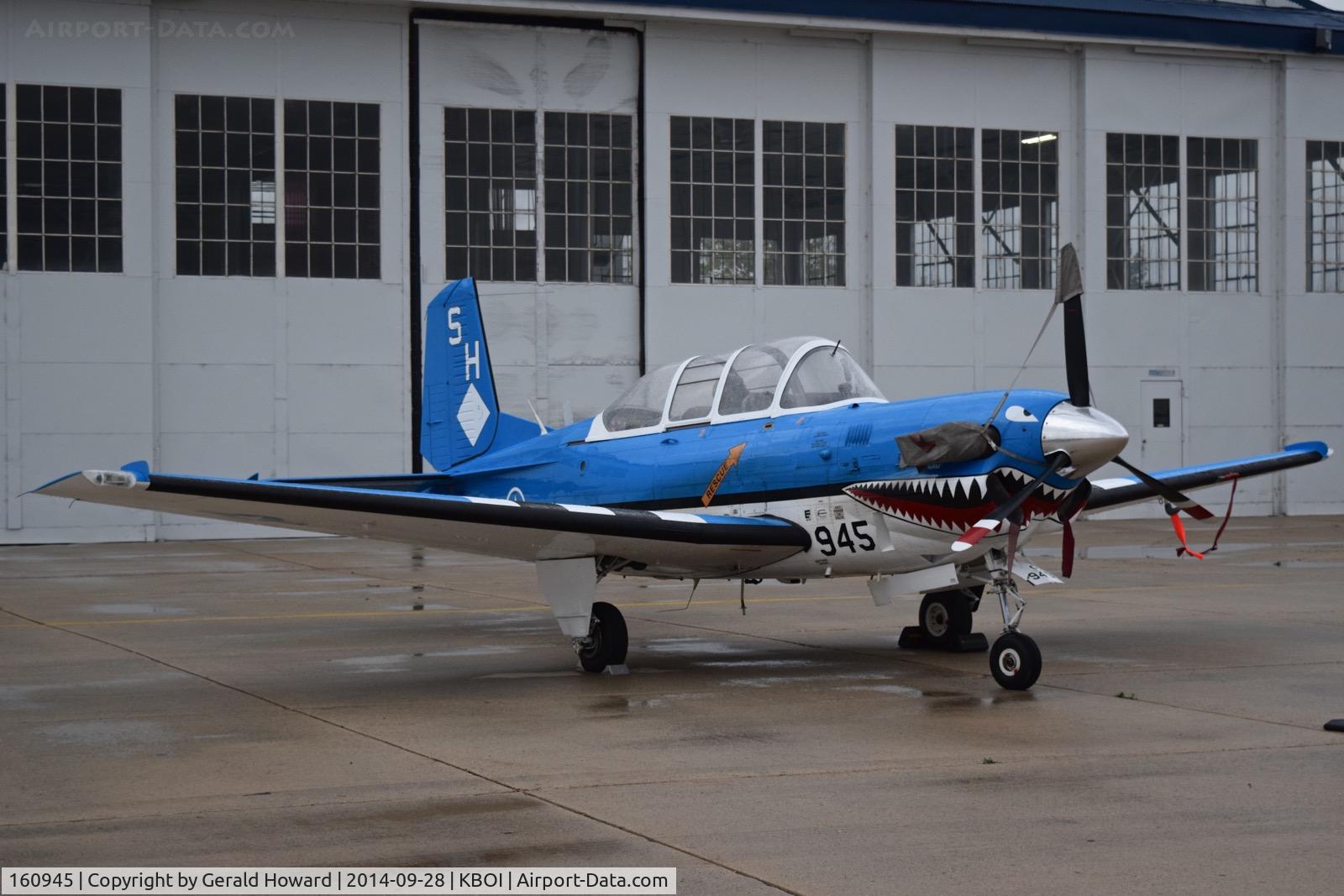 160945, 1973 Beech T-34C Turbo Mentor C/N GL-131, Parked on the south GA ramp.