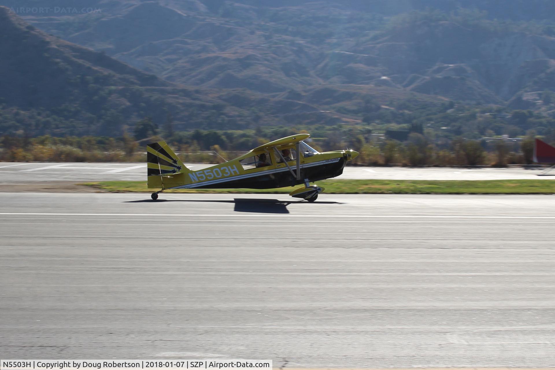 N5503H, 1978 Bellanca 8KCAB Super Decathlon C/N 413-78, 1978 Bellanca 8KCAB SUPER DECATHLON, Lycoming AEIO-360 180 Hp, landing roll Rwy 22