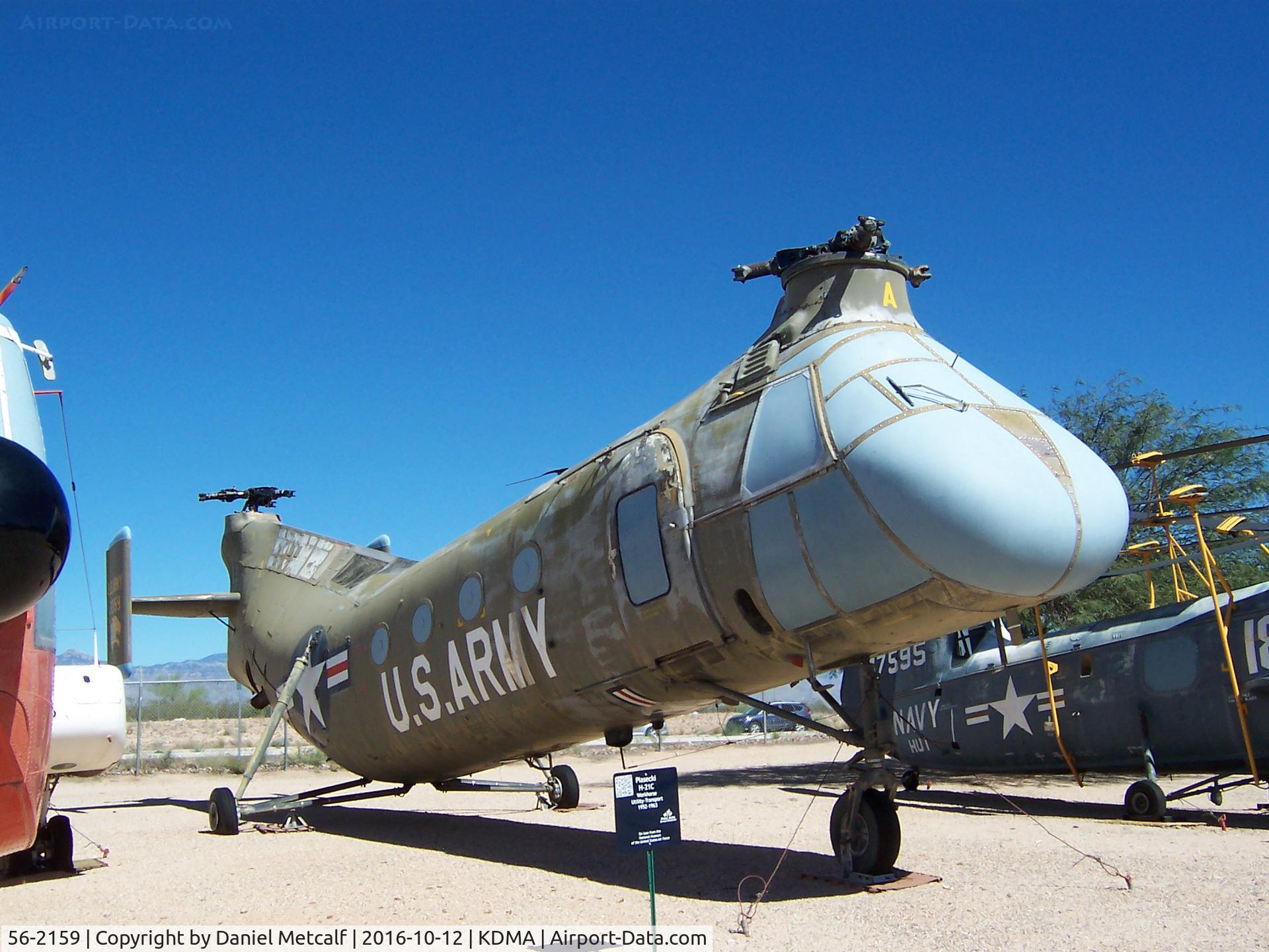 56-2159, 1956 Piasecki H-21C Shawnee C/N C.321, Pima Air & Space Museum