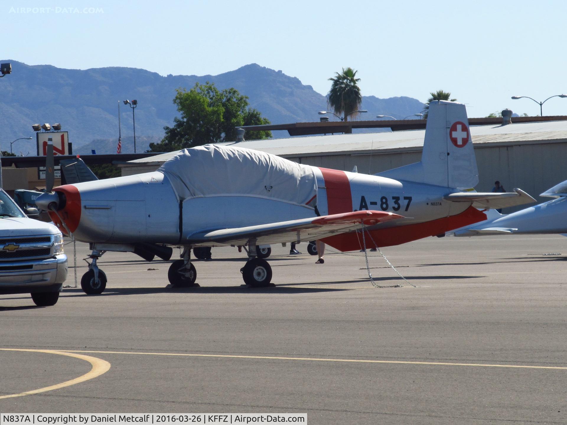 N837A, 1958 Pilatus P3-05 C/N 475-24, Falcon Field Municipal Airport Open House 2016