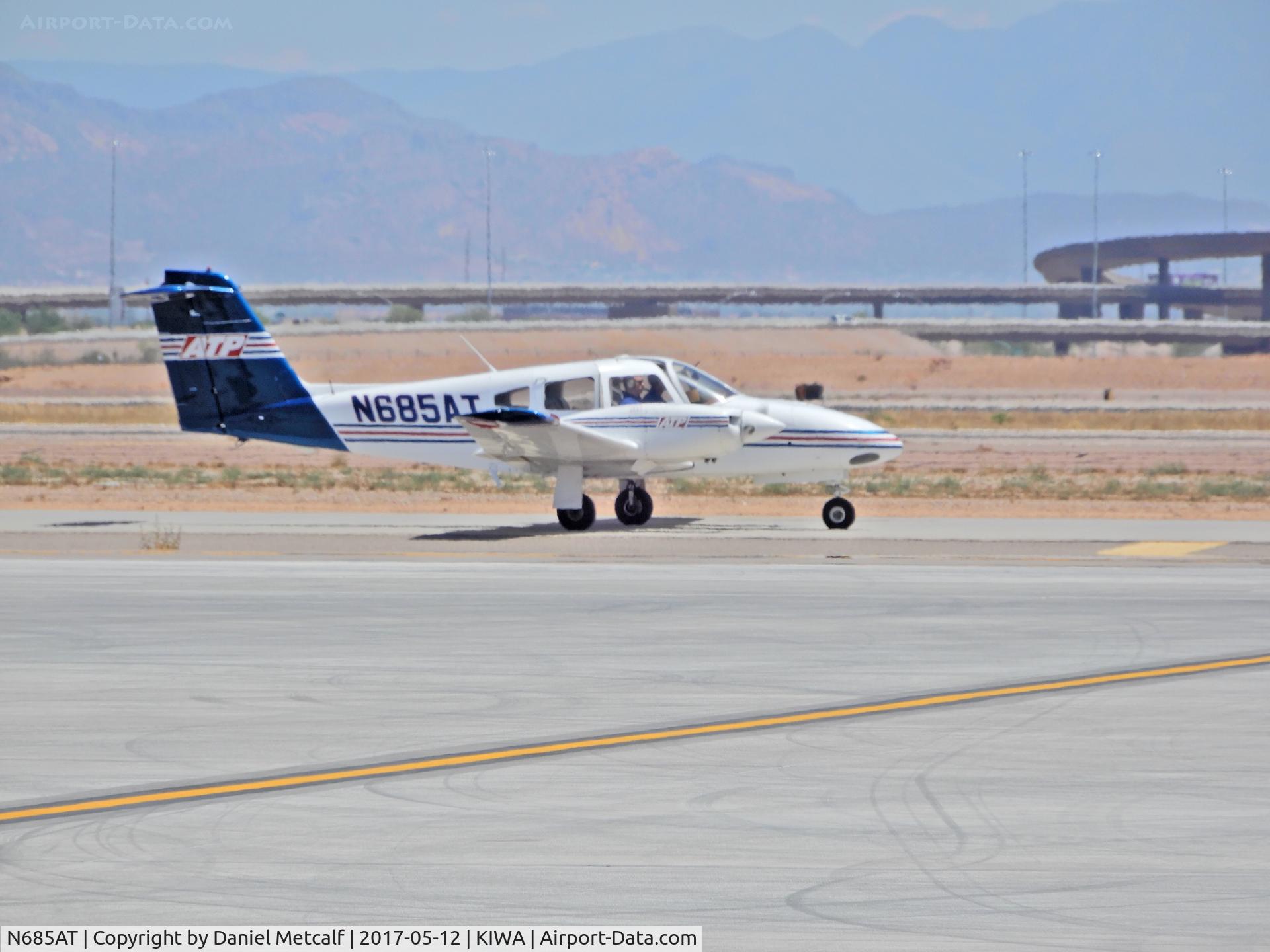 N685AT, 2011 Piper PA-44-180 Seminole C/N 4496288, Seen at Phoenix-Mesa Gateway Airport