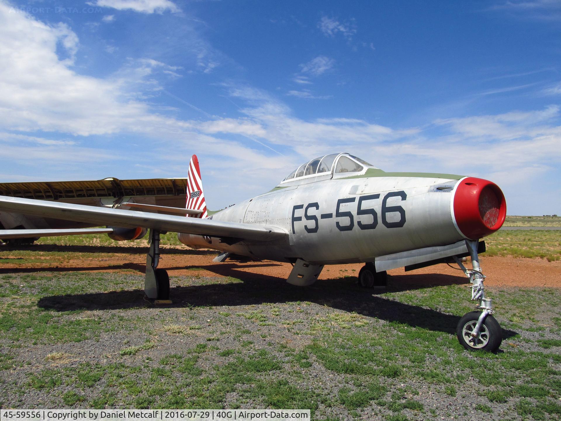 45-59556, Republic F-84B-11-RE Thunderjet C/N Not found 45-59556, Planes of Fame Air Museum (Valle-Williams, AZ Location)