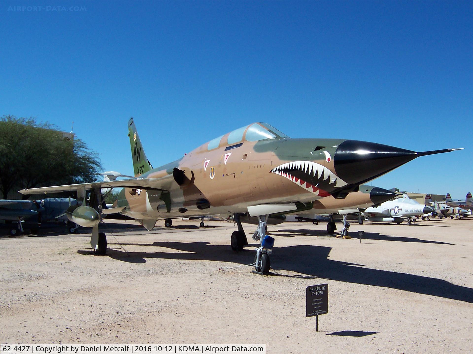 62-4427, Republic F-105G Thunderchief C/N F16, Pima Air & Space Museum