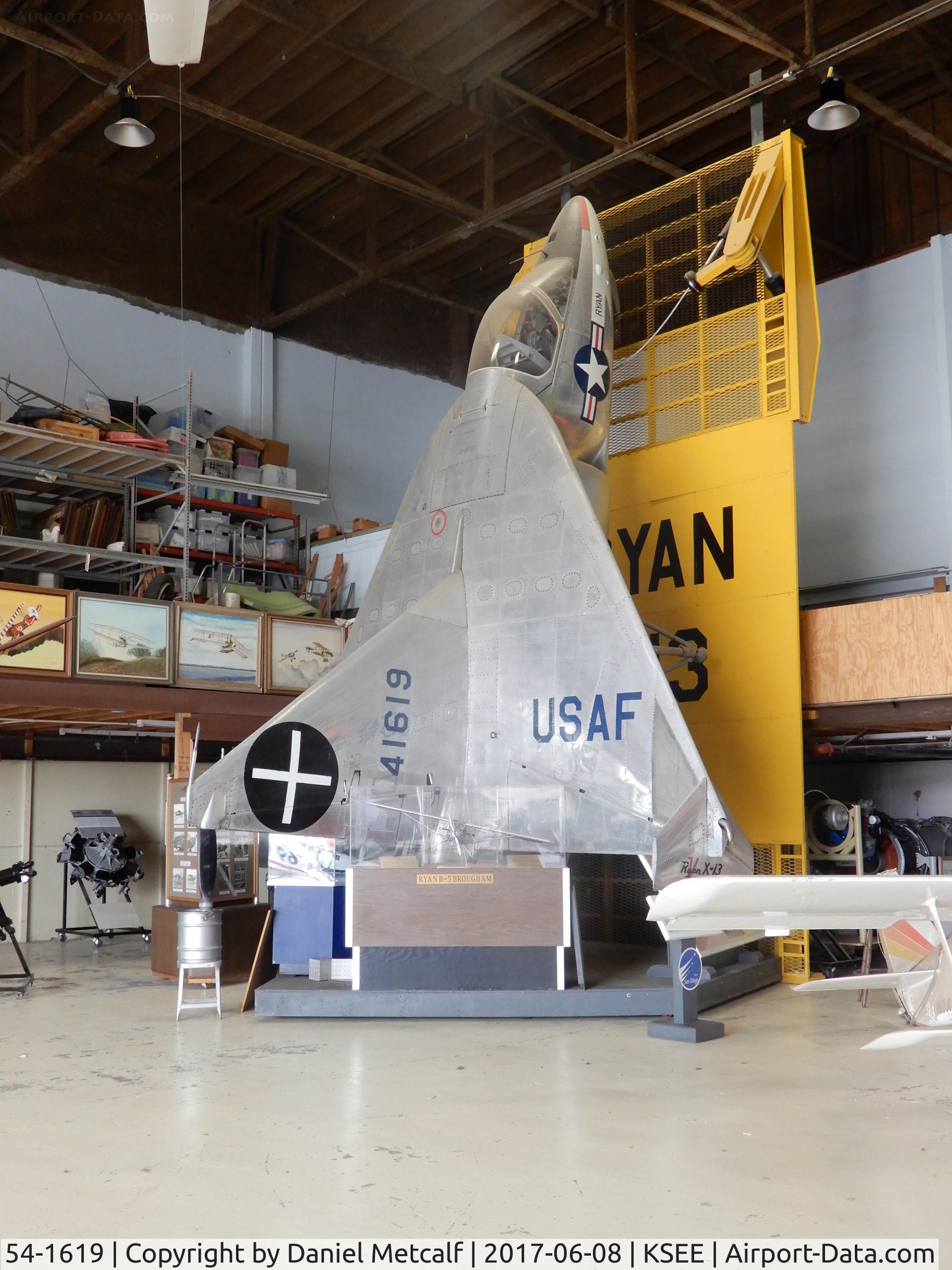 54-1619, 1954 Ryan X-13A-RY Vertijet C/N Not found 54-1619, San Diego Air & Space Museum (Gillespie Field Annex)