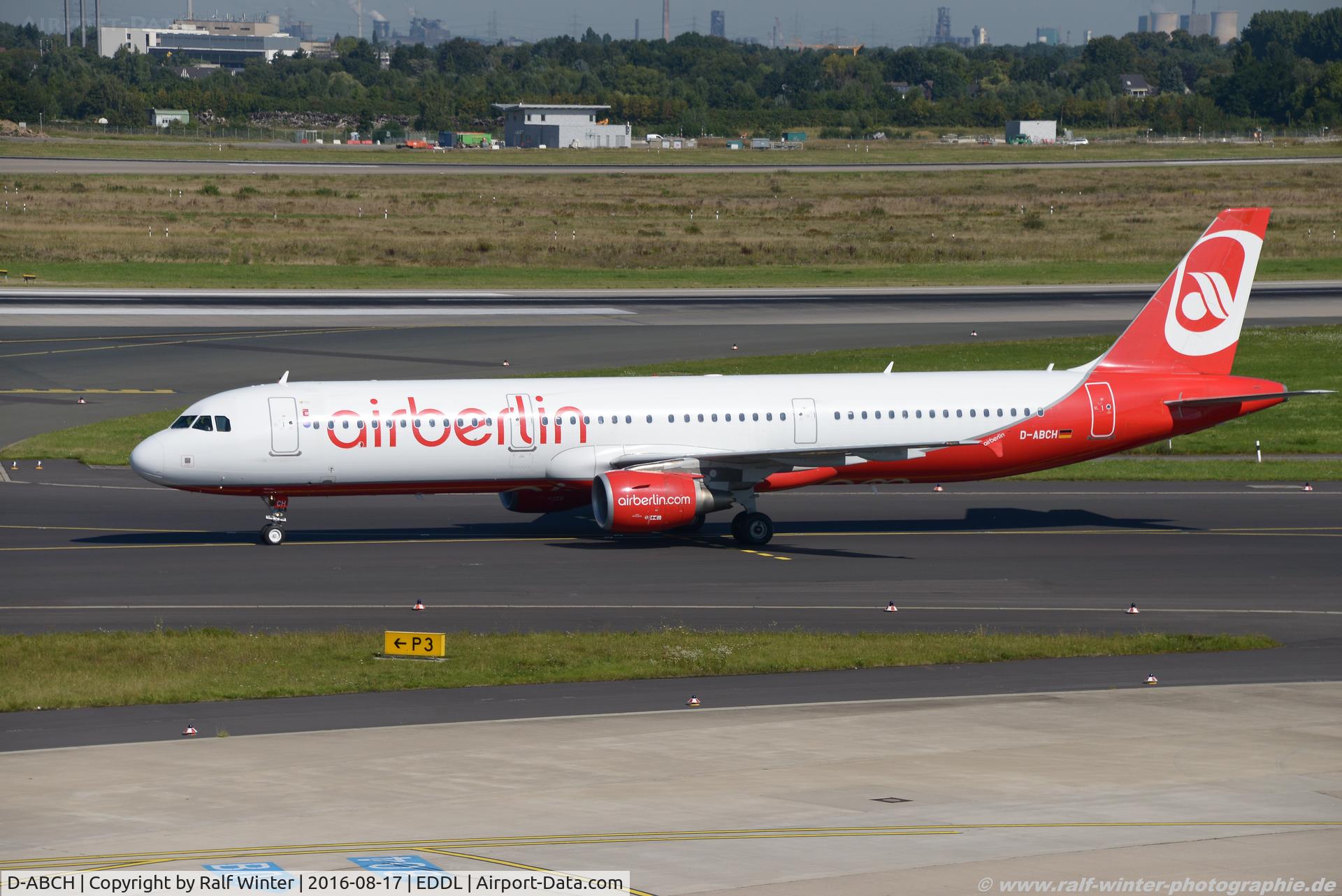 D-ABCH, 2011 Airbus A321-211 C/N 4728, Airbus A321-211 - BER AB Air Berlin - 4728 - D-ABCH - 17.08.2016 - DUS