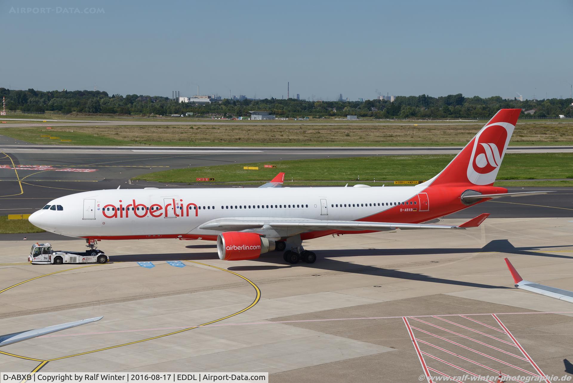 D-ABXB, 2000 Airbus A330-223 C/N 322, Airbus A330-223 - AB BER Air Berlin - 322 - D-ABXB - 17.08.2016 - DUS