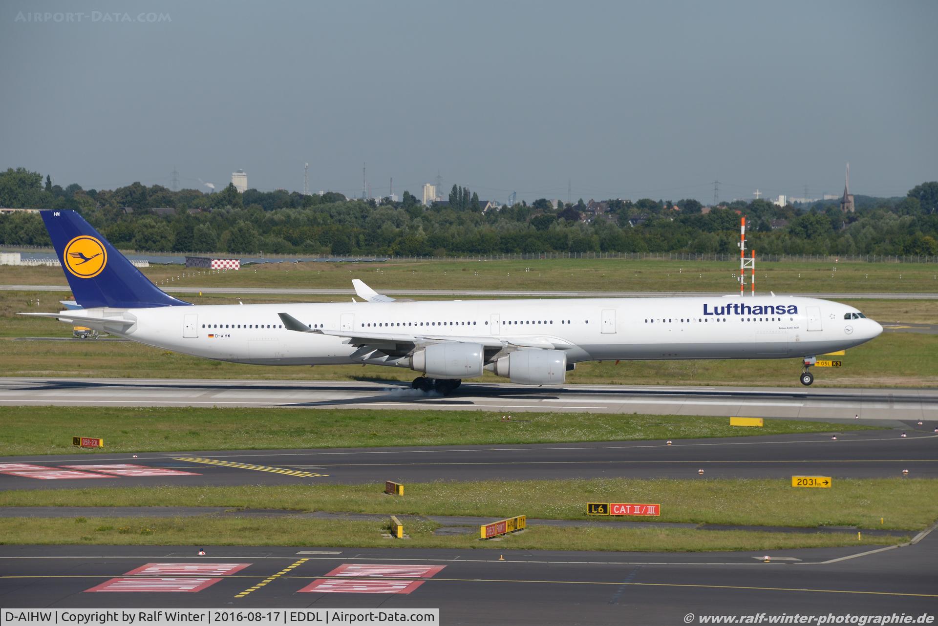 D-AIHW, 2008 Airbus A340-642X C/N 972, Airbus A340-642 - LH DLH Lufthansa - 972 - D-AIHW - 17.08.2016 - DUS